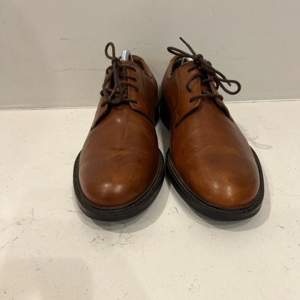 Johnston & Murphy Derby Shoes‎ Mens 9M Brown Good Leather Lace Up Business